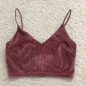 Mauve crop top size S